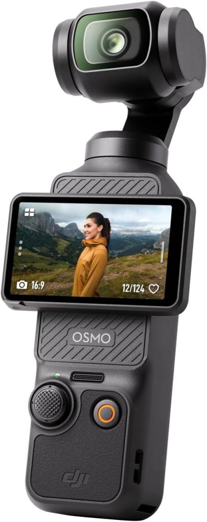 dji osmo pocket 3 Vlogging Camera with 1'' CMOS & 4K/120fps Video, 3-Axis Stabilization, Fast Focusing, Face/Object Tracking, 2" Rotatable Touchscreen, Digital Camera for Photography, YouTube
