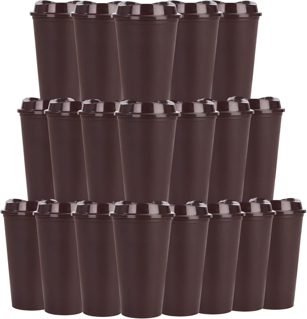 plastic coffee cups with lids